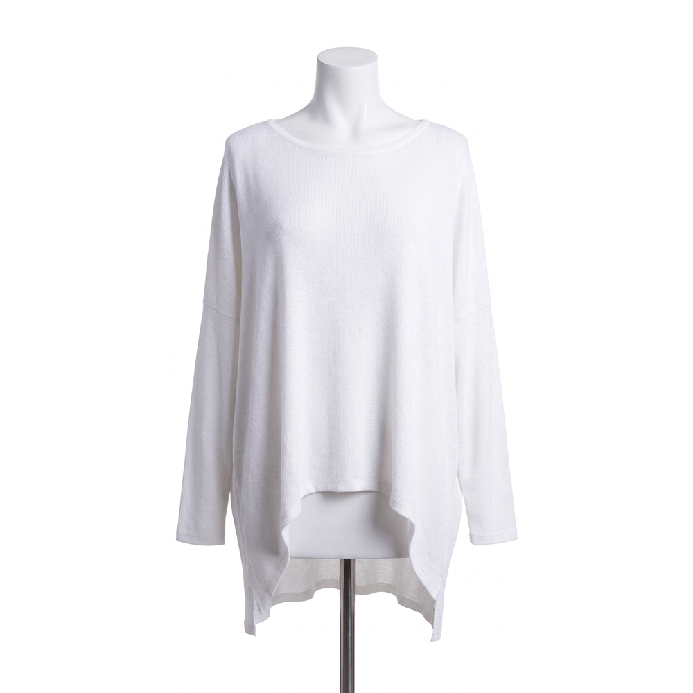 NEW GIGI MODA susan long sleeve sweater in white